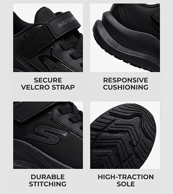 Skechers Back to School - BLACK Low Top