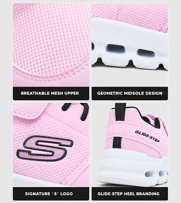 Skechers  playtime-picks-k - Pink Low Top