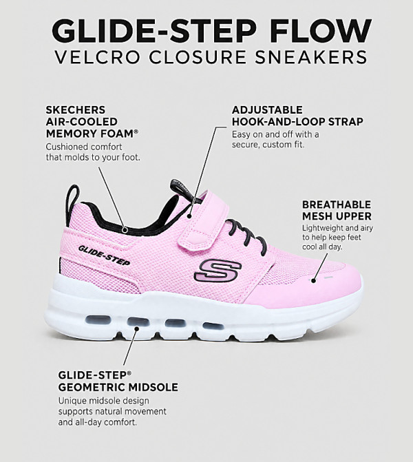 Skechers  playtime-picks-k - Pink Low Top