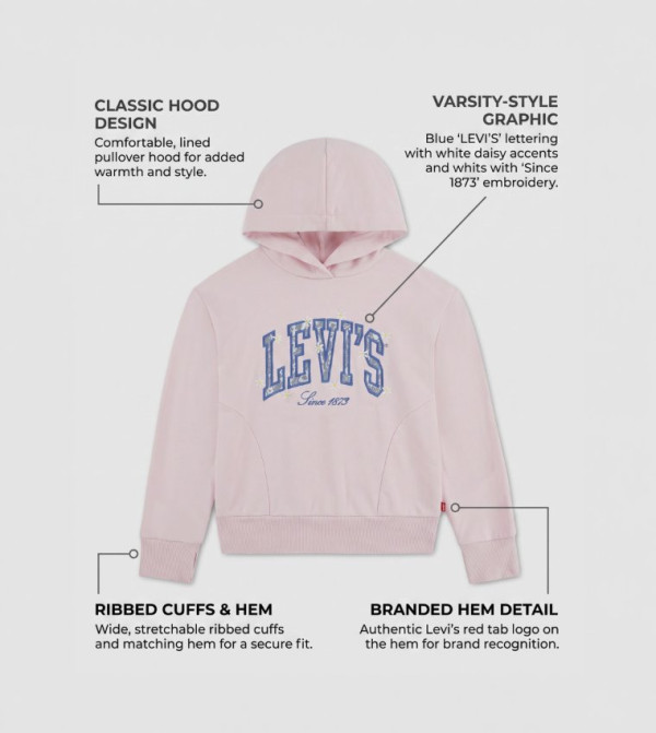 Levi's  preppy-layers - Pink Hoodies