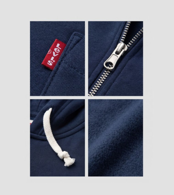 Levi's  Hoodies - Blue Casual Jackets
