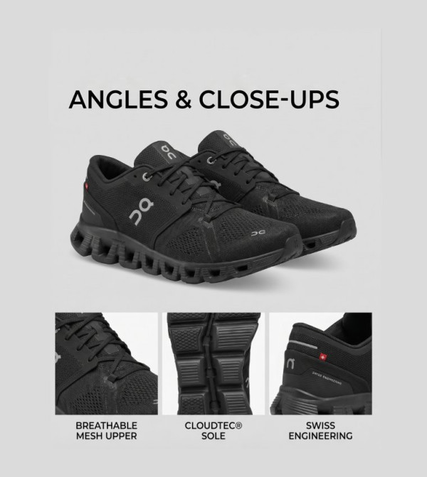 ON On - Black Running Shoes