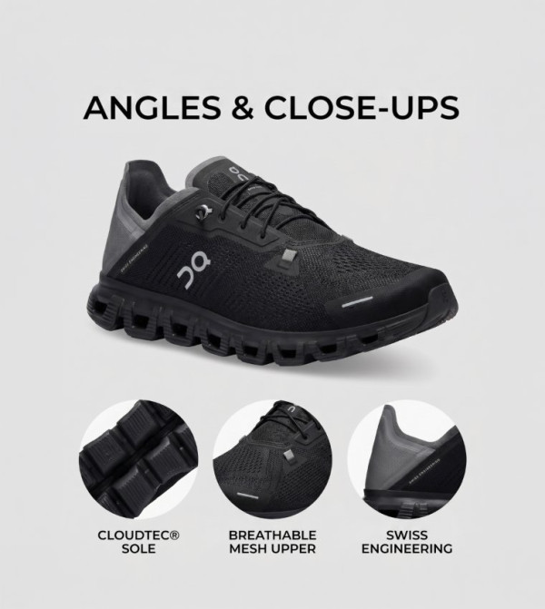 ON On - Black Running Shoes