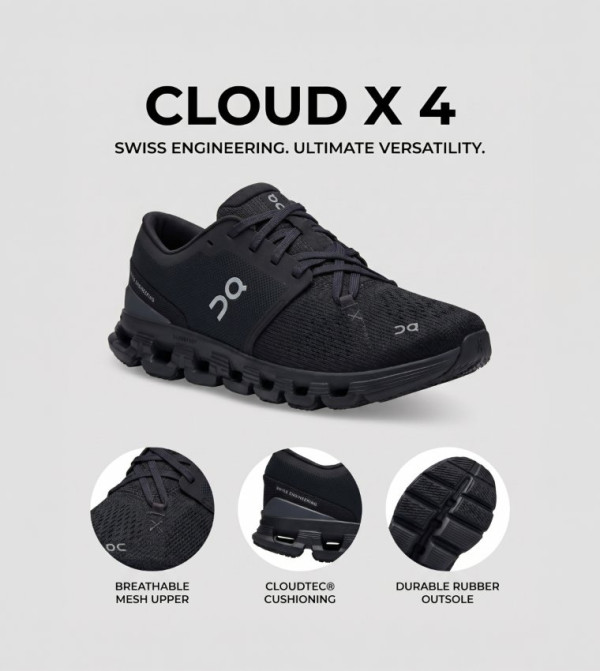 ON On - Black Running Shoes