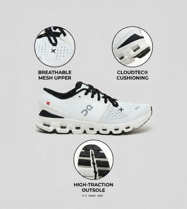 ON Running Shoes - White Running Shoes