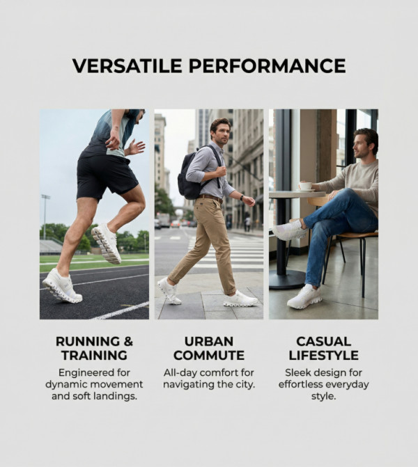 اون - أبيض أحذية الجري