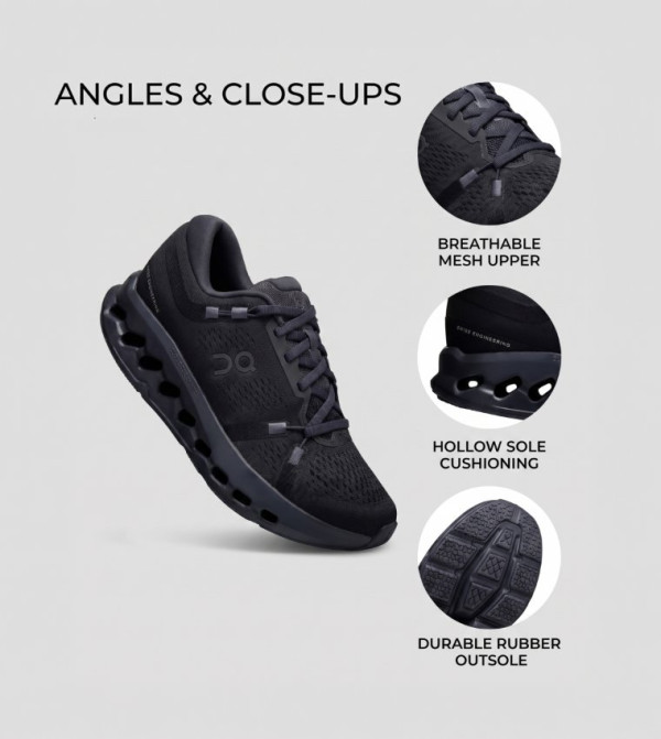 ON  - Black Running Shoes