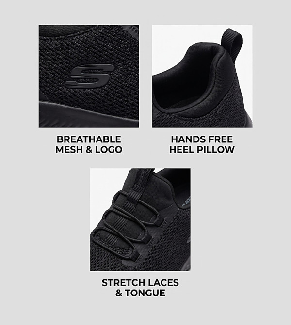 Skechers  Casual Shoes - BLACK Running & Training
