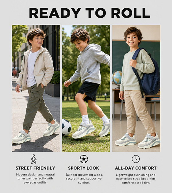 Skechers  holiday-ready-k - Beige Low Top