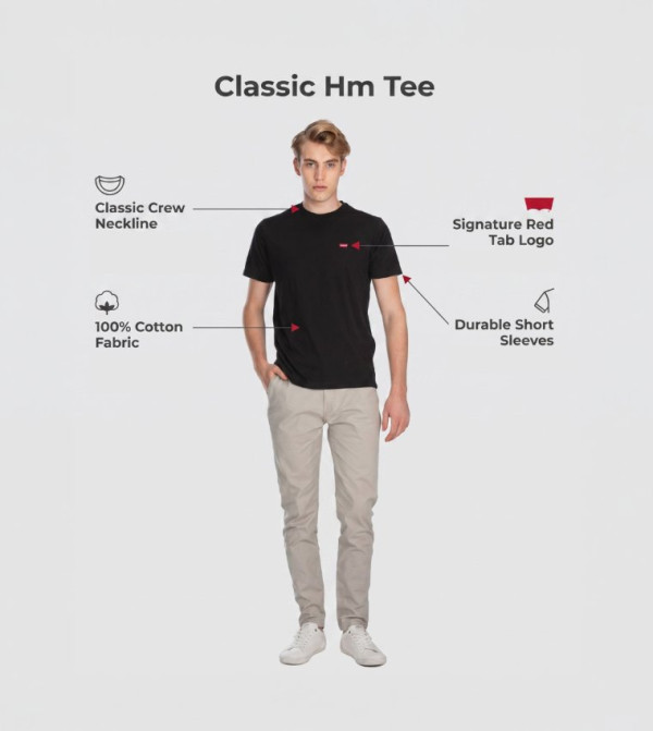 Levi's  Casual T-Shirts - Black Tops & T shirts