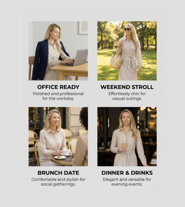 Beverly Hills Polo Club - Beige Shirt & T-Shirt Dresses