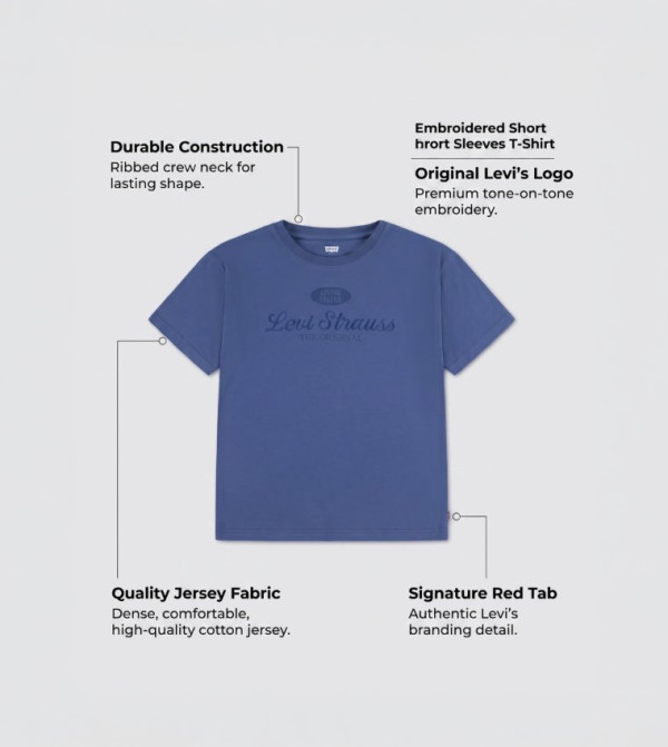 Levi's  cobalt-and-ochre - Blue T-shirts