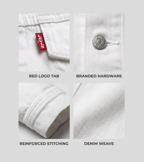 Levi's  Denim Jackets - White Denim Jackets
