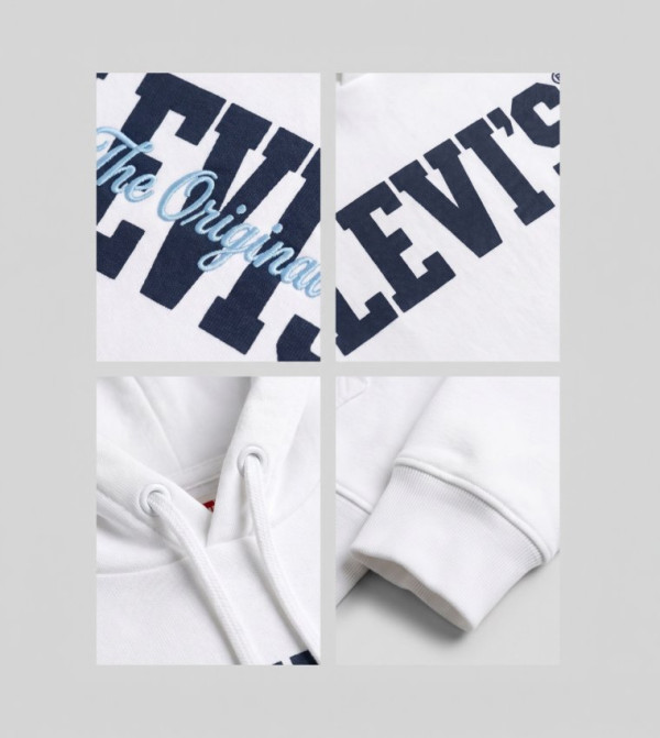 Levi's  Winterwear & Outerwear - White Hoodies