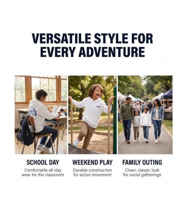 Levi's  Winterwear & Outerwear - White Hoodies