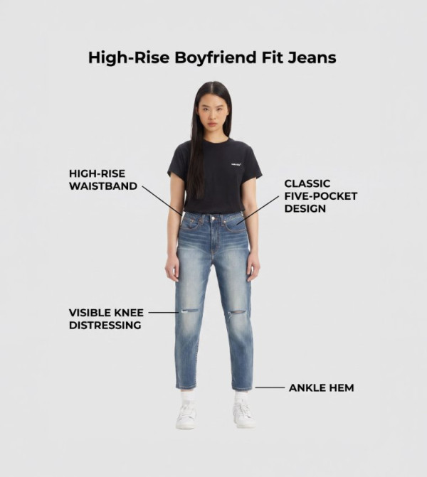 Levi's  Boyfriend jeans - Indigo Boyfriend jeans
