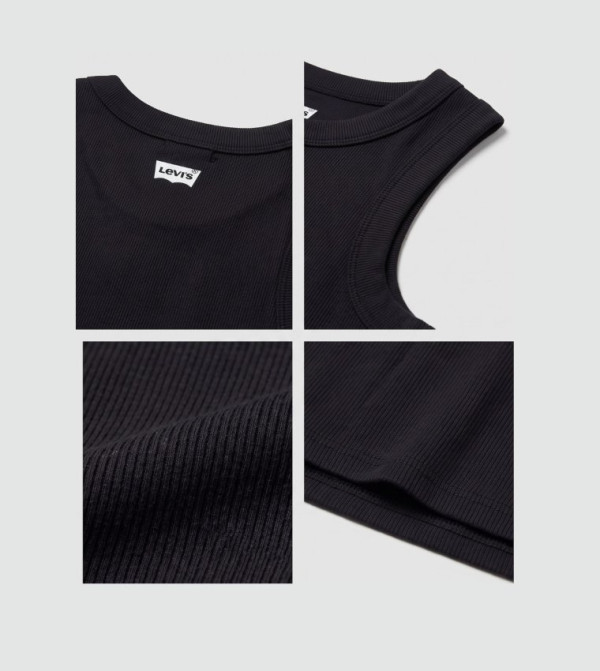 ليفايز  توبات بلا أكمام  - أسود Sleeveless Tops