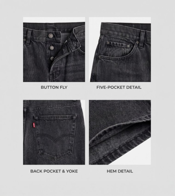ليفايز  جينزات واسعة  - أسود Relaxed Jeans