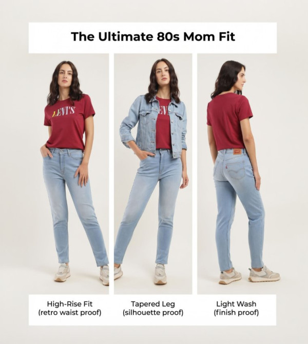 ليفايز ليفايز - أزرق Mom Jeans