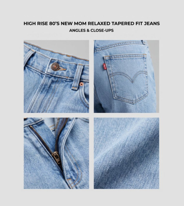 ليفايز ليفايز - أزرق Mom Jeans