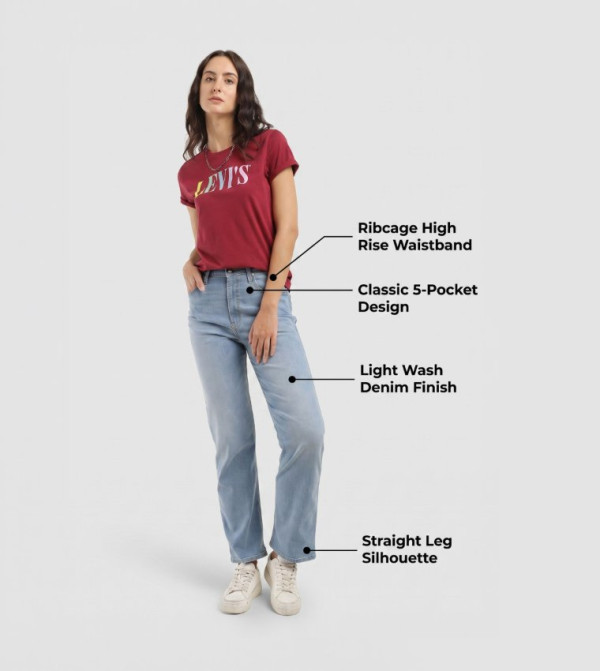 Levi's  denim-store-w - Blue Straight Jeans