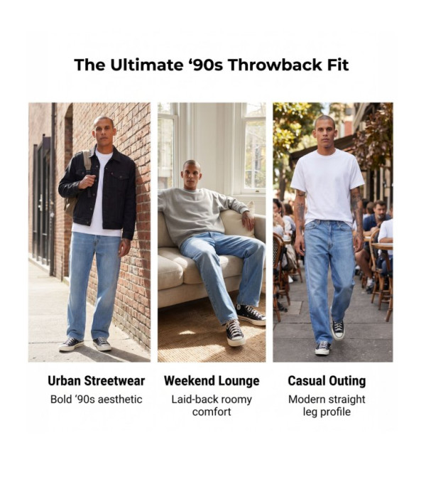 ليفايز  relaxed-denim-cargo - أزرق Relaxed Jeans