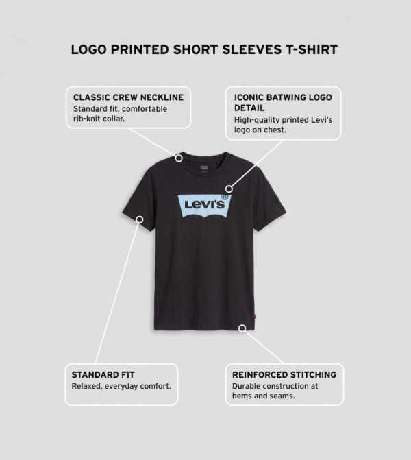 ليفايز ليفايز - أسود Short Sleeve T-Shirts