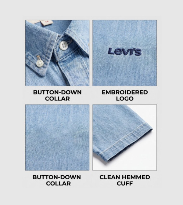 Levi's  heatwave-ready-m - Blue Short Sleeves