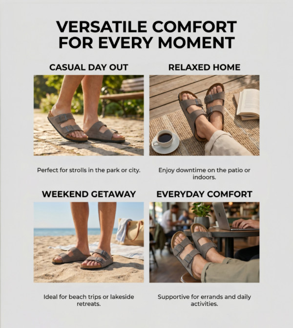 Birkenstock Birkenstock - Grey Casual Sandals