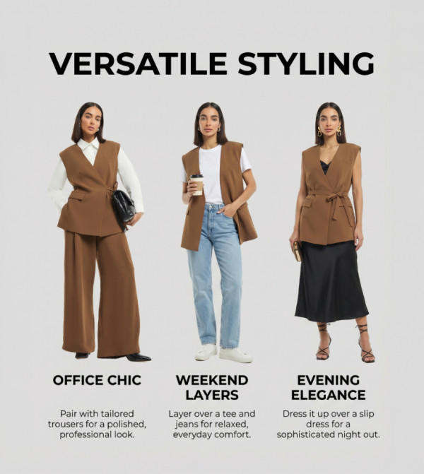 BCBG  Waistcoats - Brown Waistcoats