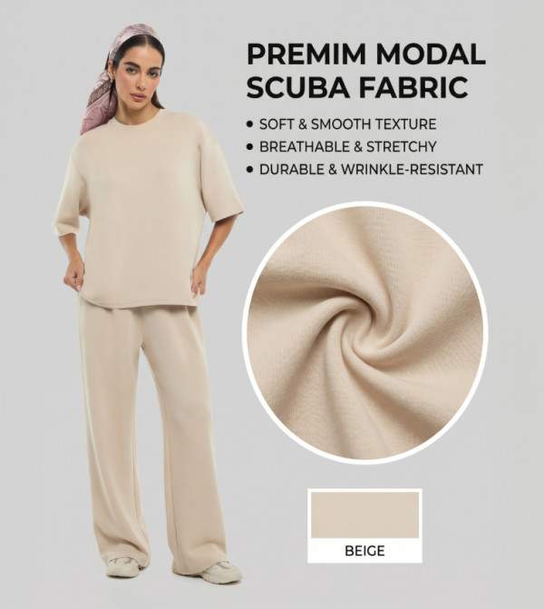 BCBG  T-Shirts - Beige Short Sleeve T-Shirts