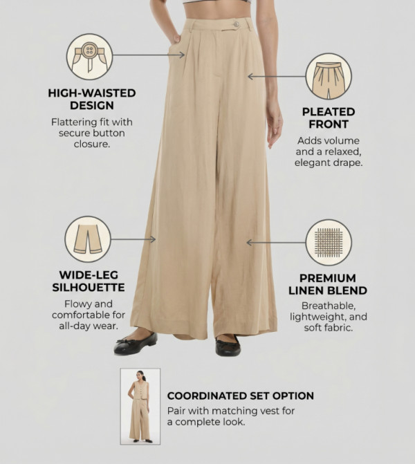 BCBG  neutral-tailoring - Beige Casual Pants