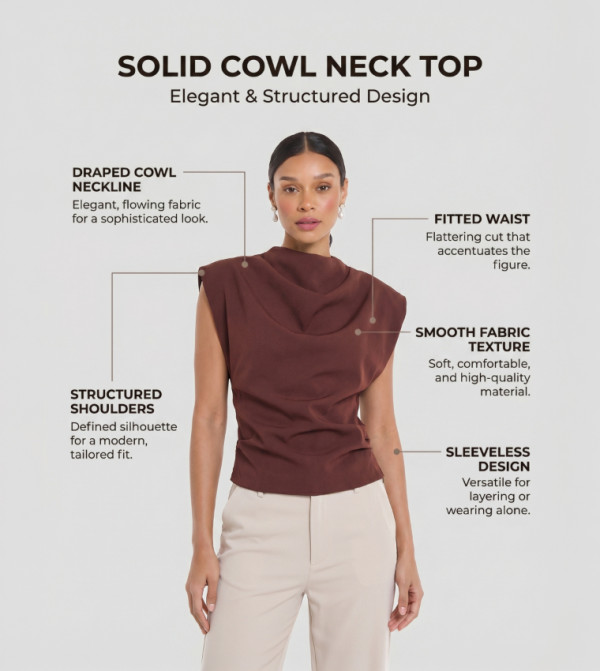 BCBG  neutral-tailoring - Brown Casual Tops