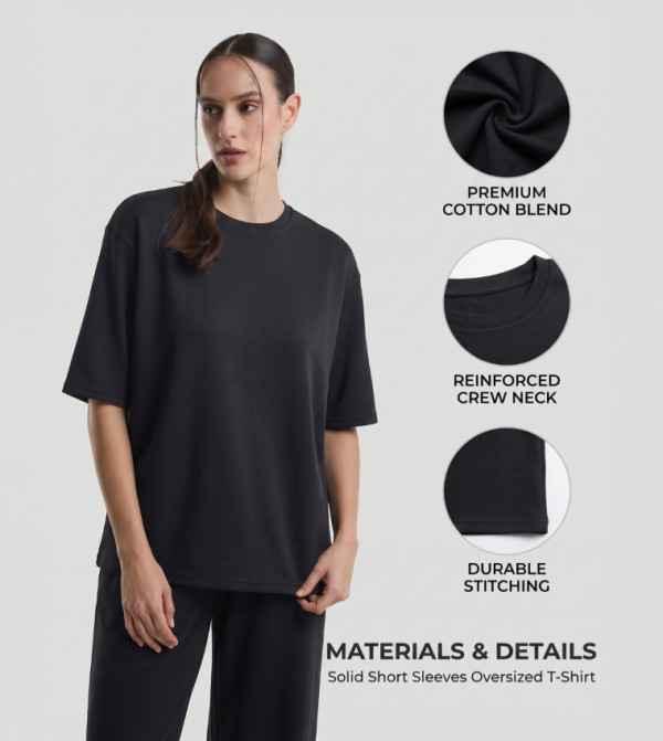 بي سي بي جي  تيشيرتات كاجوال - أسود Short Sleeve T-Shirts
