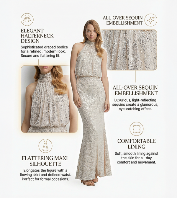 كوست كوست - CHAMPAGNE فساتين كاجوال