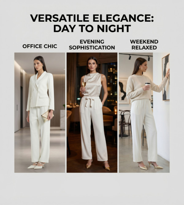 BCBG  Clothing - White Casual Pants