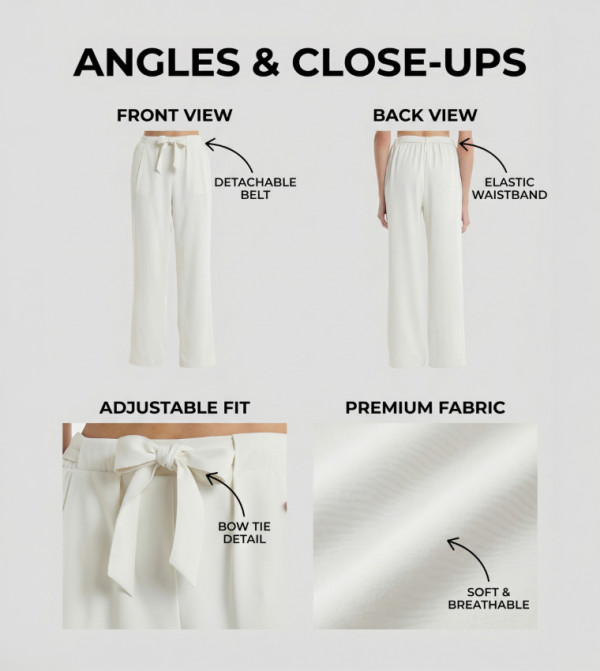 BCBG  Clothing - White Casual Pants