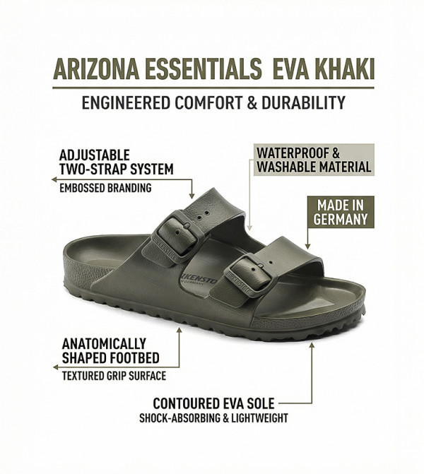 Birkenstock Birkenstock - Khaki Casual Sandals