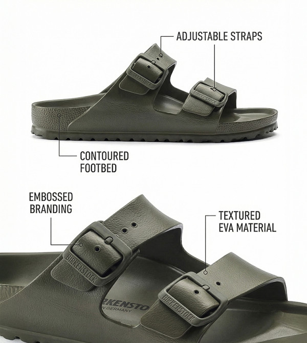 Birkenstock Birkenstock - Khaki Casual Sandals