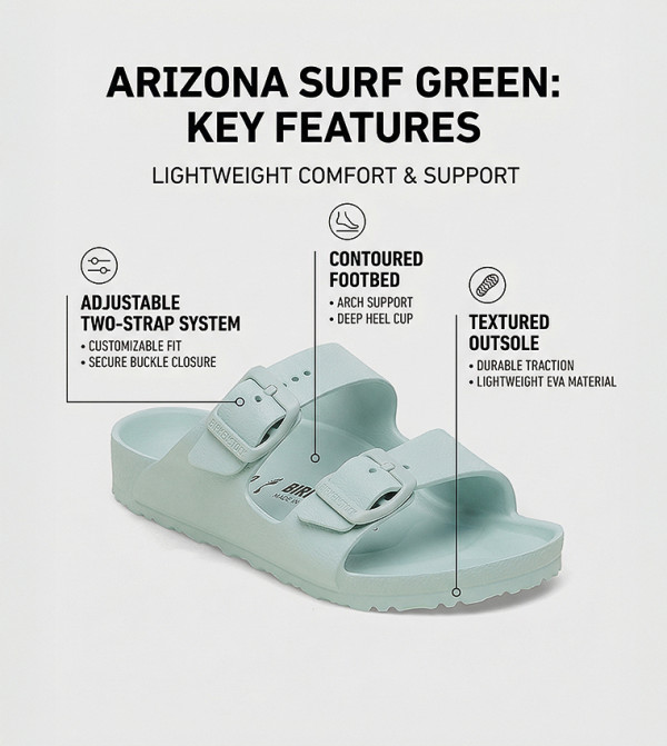 بيركنستوك بيركنستوك - أخضر صنادل كاجوال