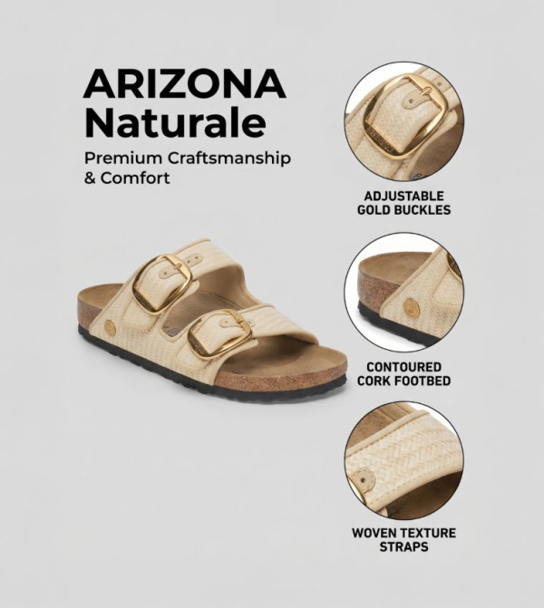 Birkenstock  - Beige Flat Sandals
