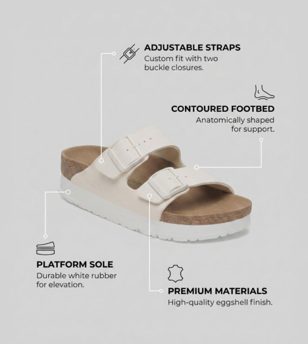 Birkenstock  Flat Sandals - Beige Flat Sandals