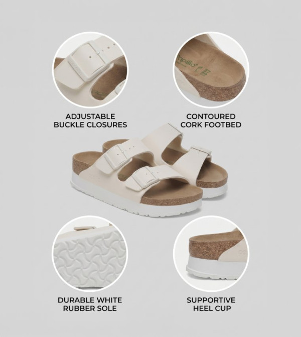 Birkenstock  Flat Sandals - Beige Flat Sandals