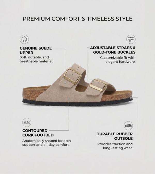 بيركنستوك بيركنستوك - بيج Flat Sandals