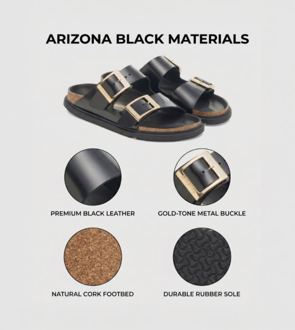 Birkenstock Birkenstock - Black Flat Sandals