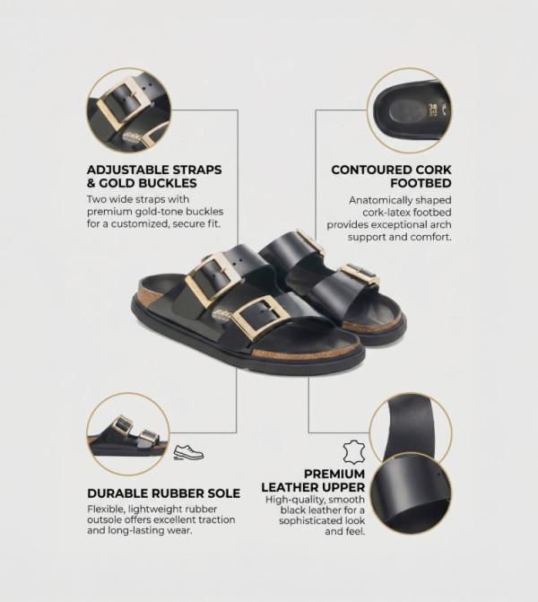 Birkenstock Birkenstock - Black Flat Sandals
