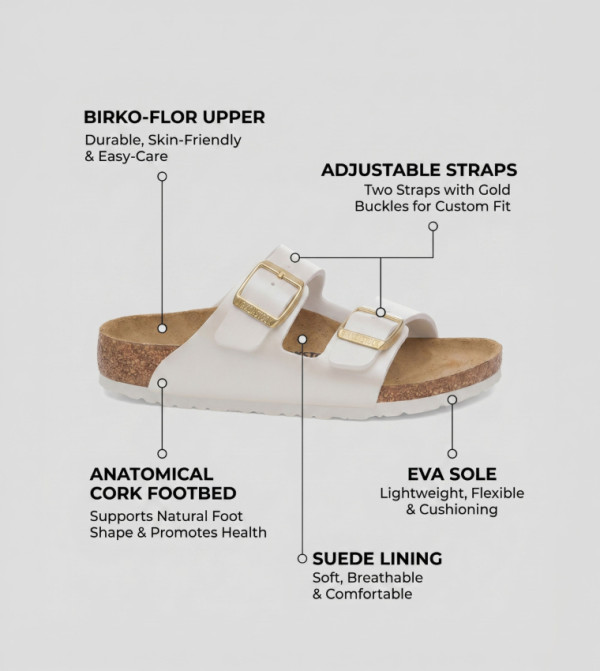 Birkenstock Birkenstock - White Casual Sandals
