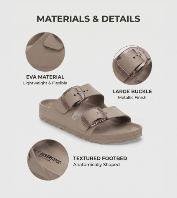 بيركنستوك  vacation-loading-w - رمادي داكن Flat Sandals