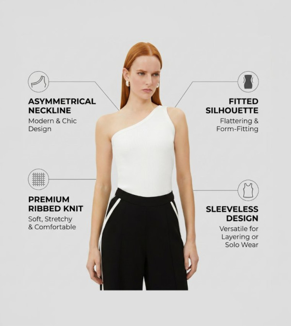 Karen Millen Karen Millen - White Sleeveless Tops