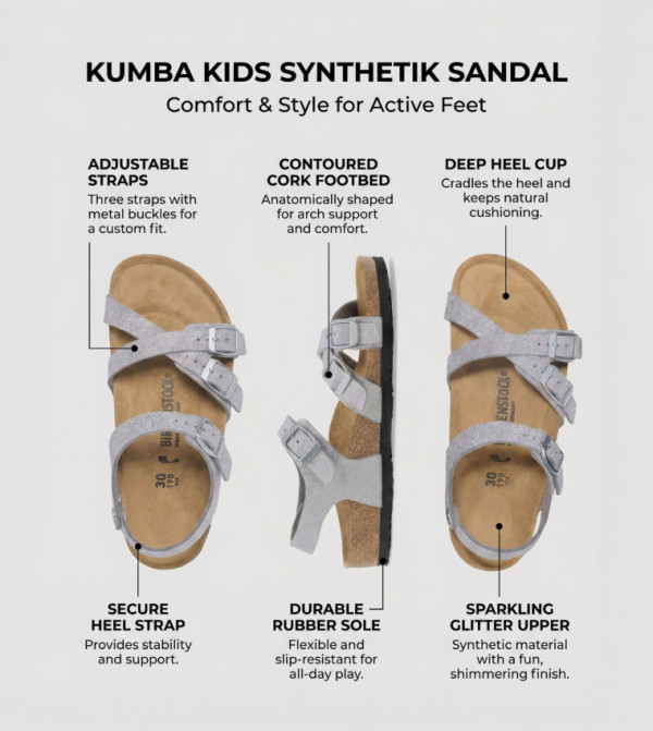 Birkenstock Birkenstock - Silver Casual Sandals